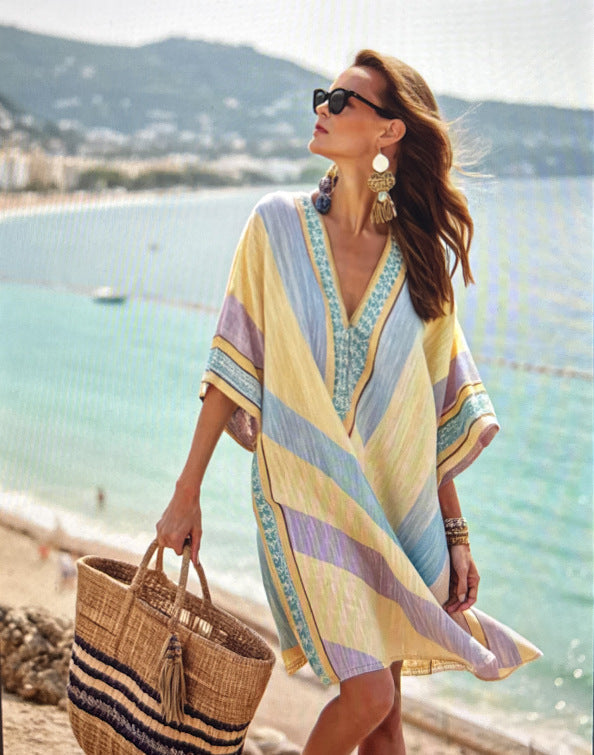 Women's V-Neck Dress | Beach, Resort, Summer