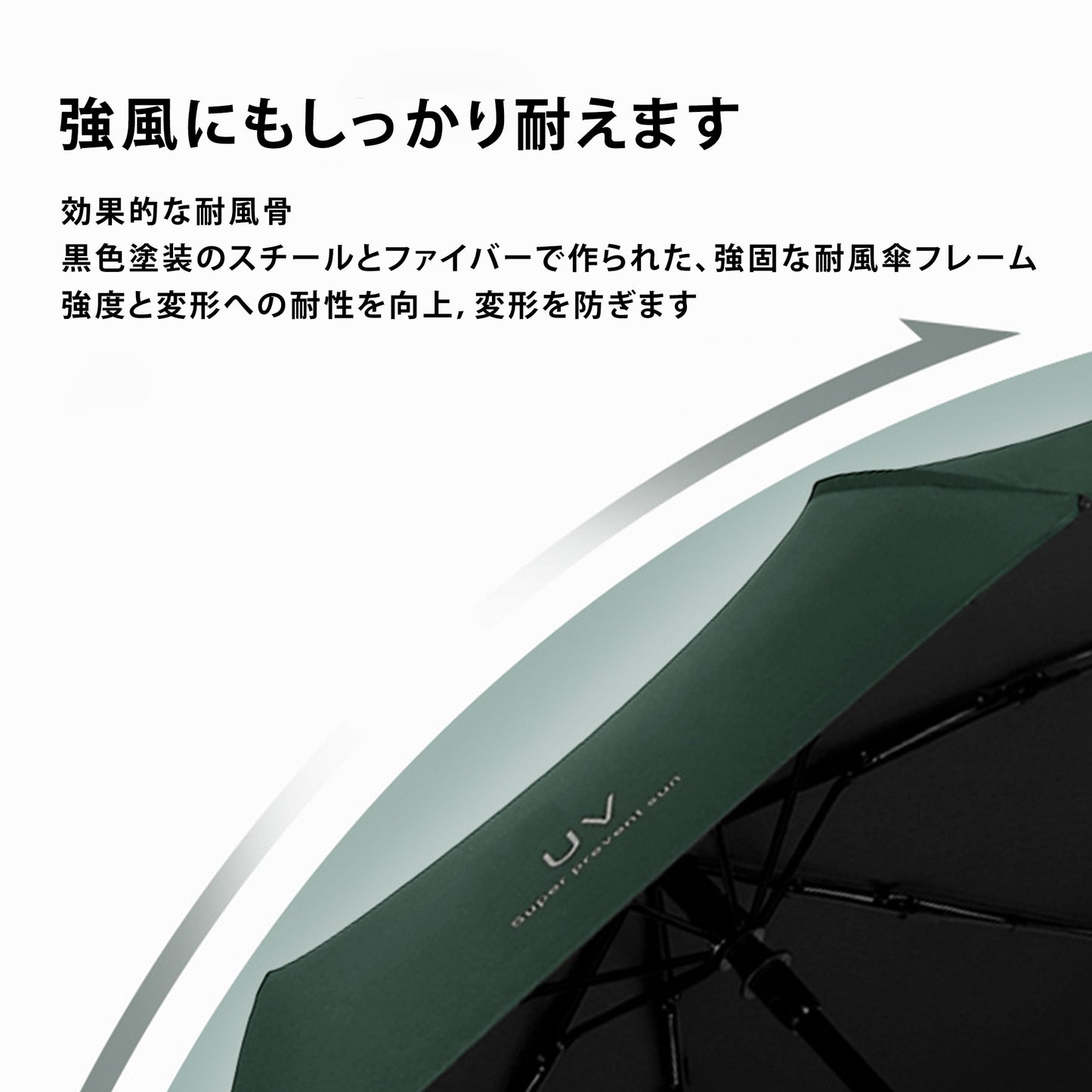 ロゴプリント傘、男女兼用全自動折りたたみ傘、黒ビニール、紫外線防止、小型で爽やか、厚みのある、晴雨兼用傘