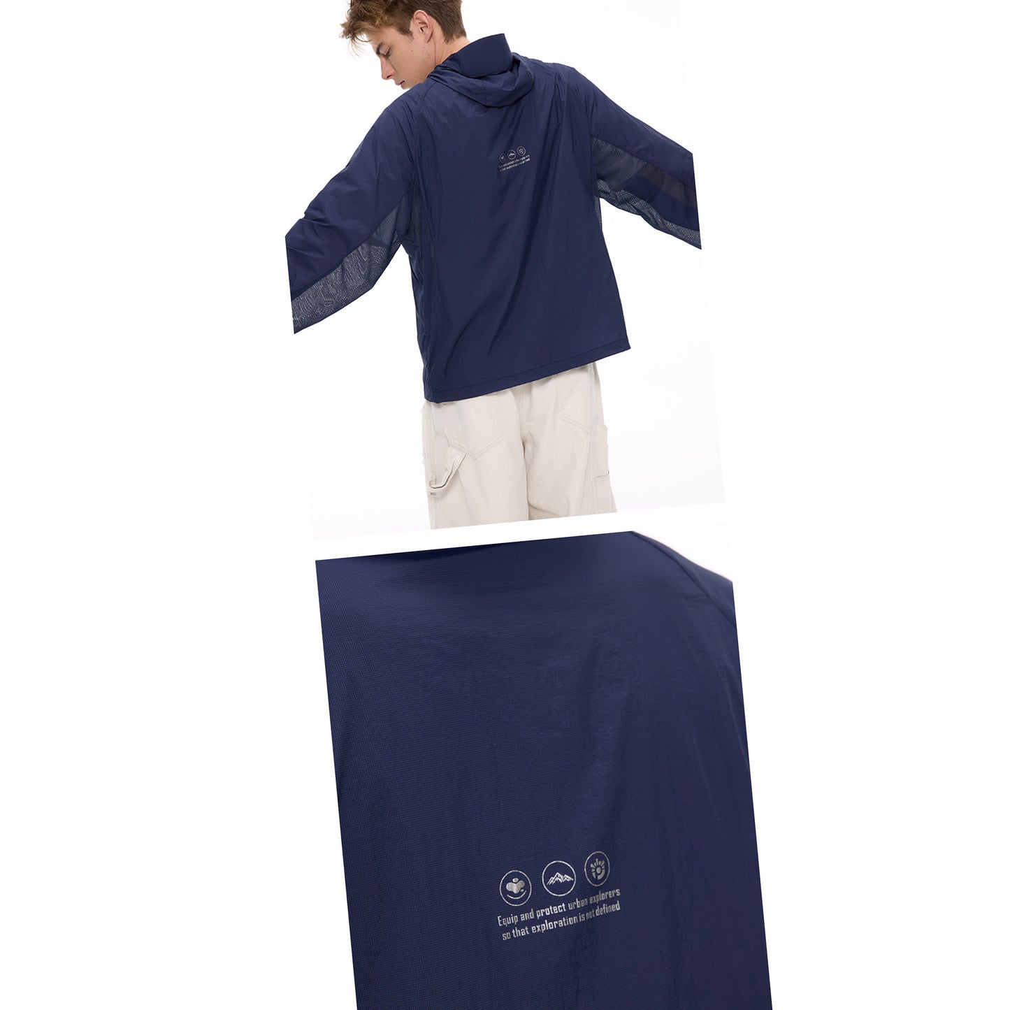 UNFオリジナル糸3プルーフ技術 UPF50+ アウトドアUV カット 軽量日焼け止め衣類 男女兼用 通気性肌着