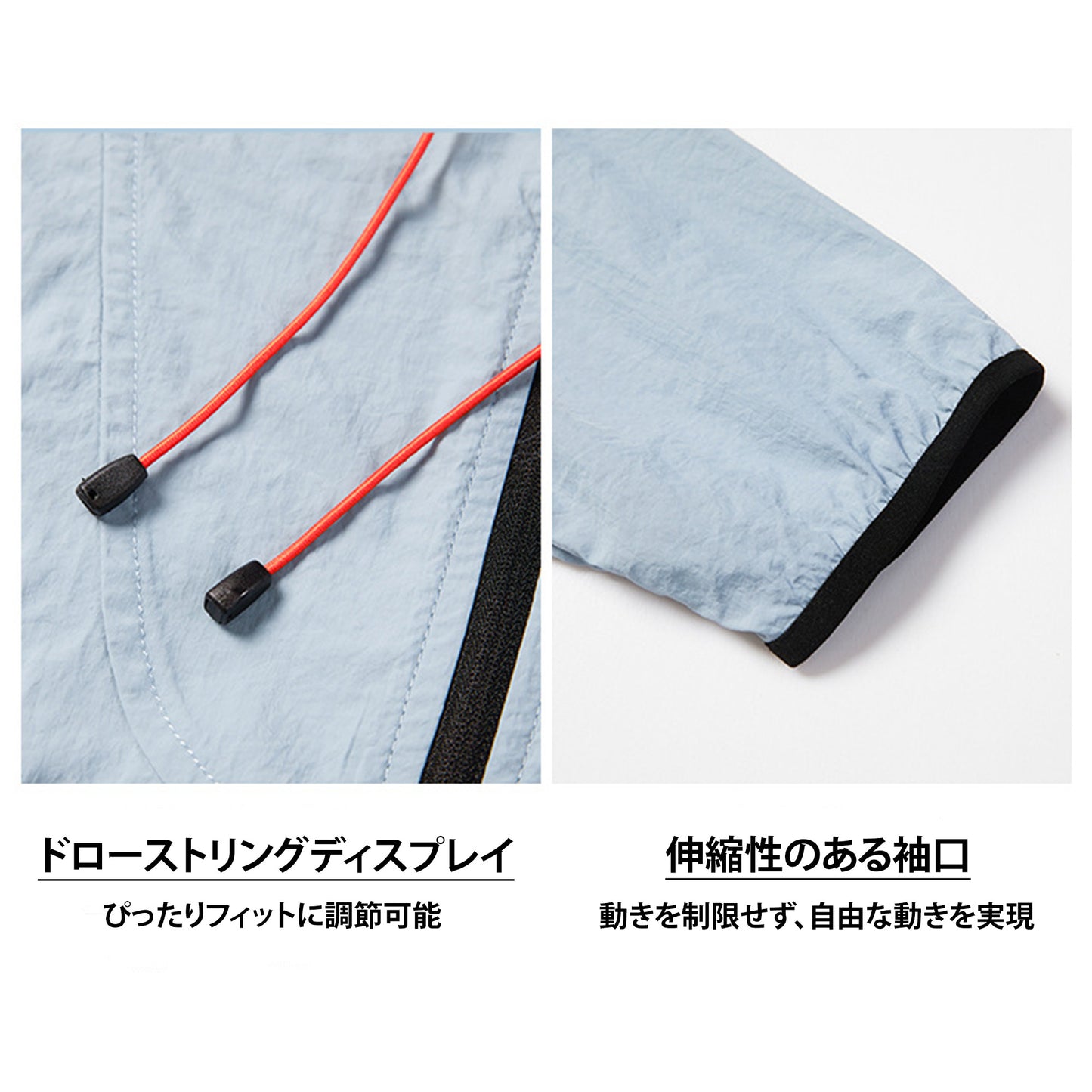 男性と女性のための日焼け防止服、UPF50+、軽量で通気性のあるフード付きスキン服、マウンテントレンドの サイクリングと登山用の日焼け防止服