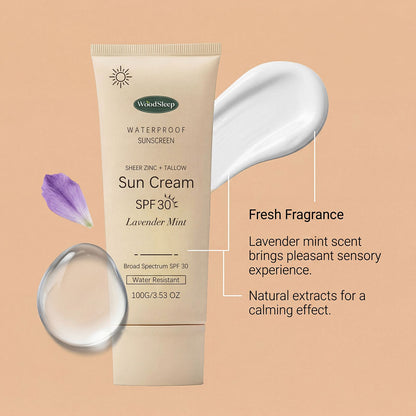 WoodSleep Waterproof Sunscreen SPF30 – Lavender Mint