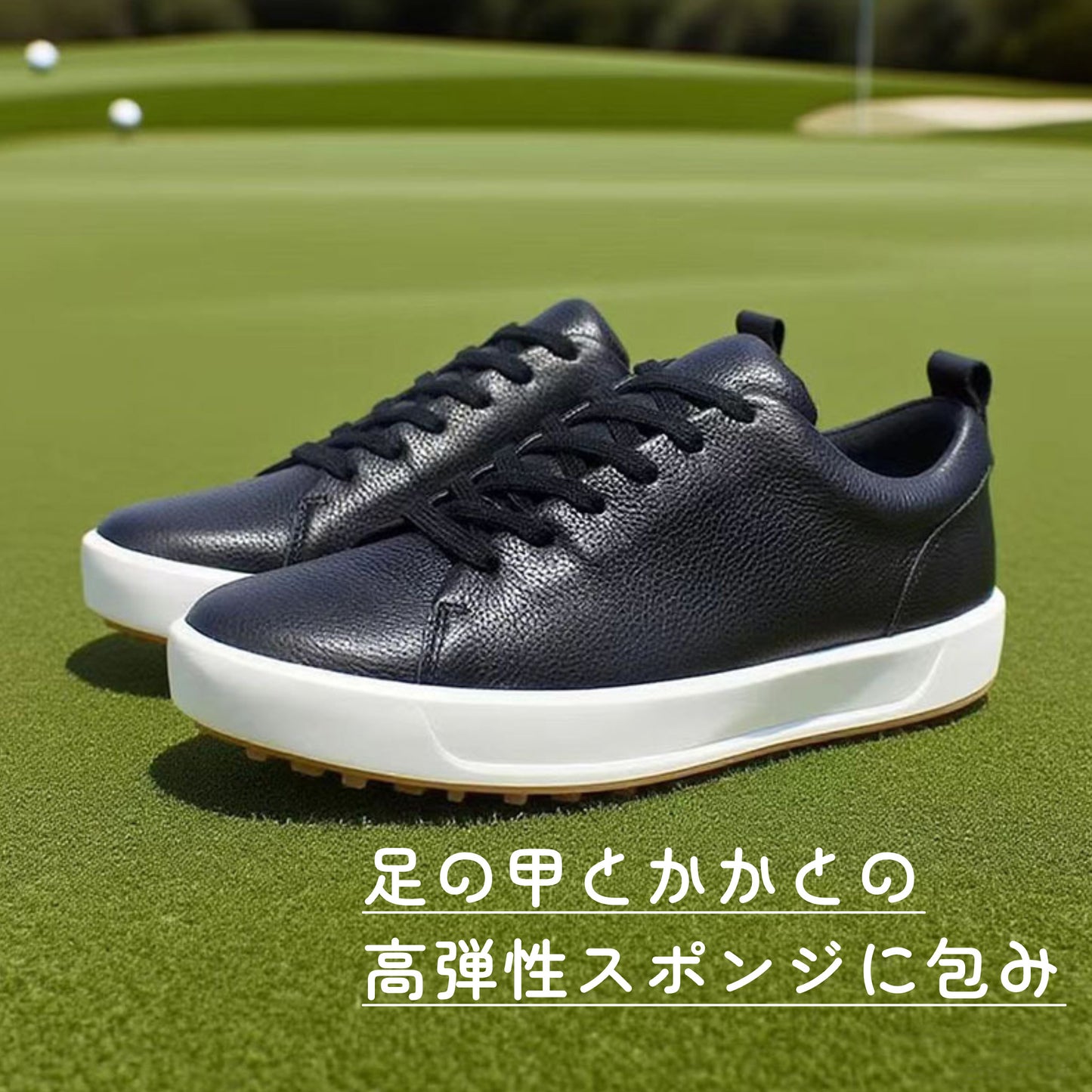 ゴルフシューズメンズスポーツカジュアルファッションシューズソフトクールファーストレイヤー牛革多目的メンズシューズゴルフシューズ