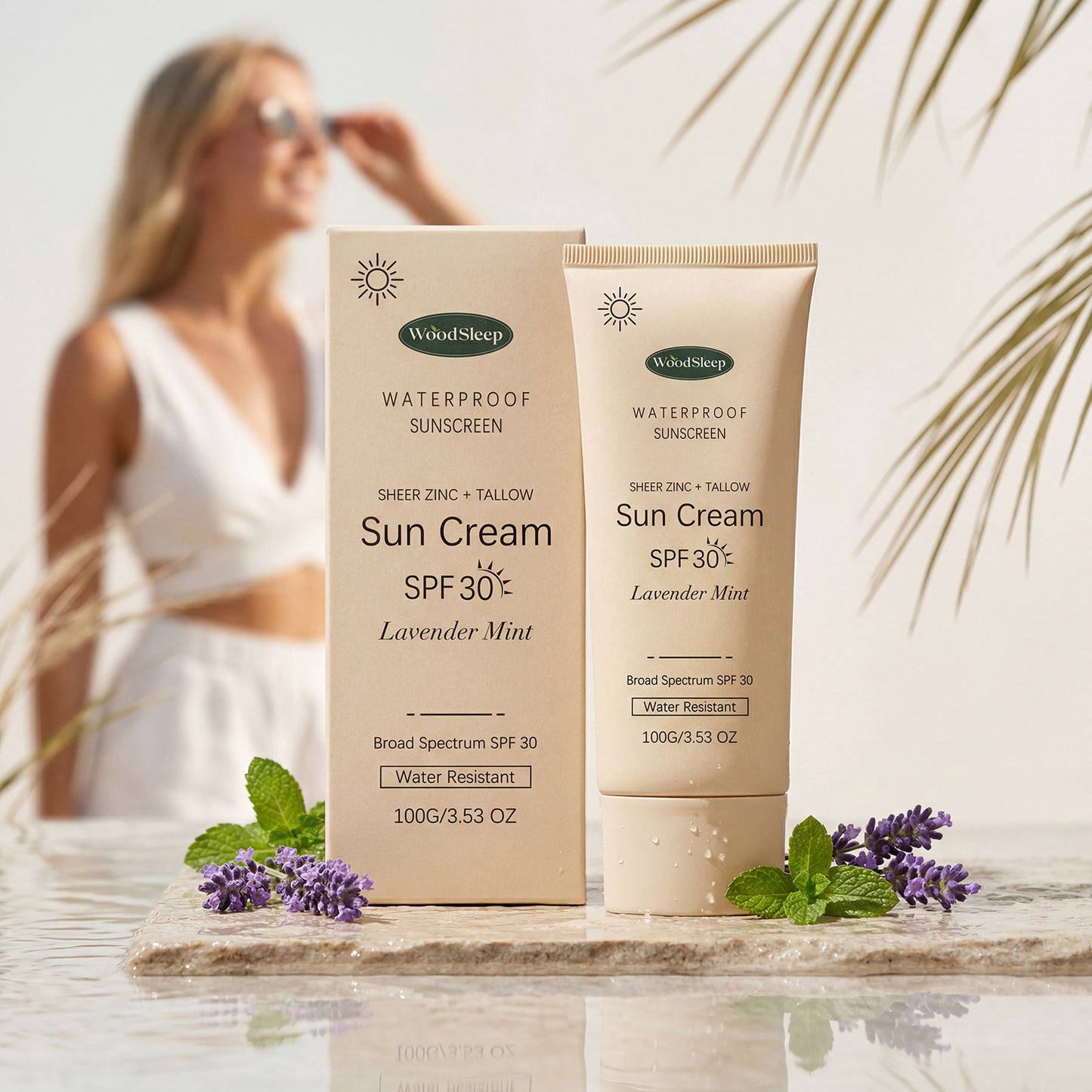 WoodSleep Waterproof Sunscreen SPF30 – Lavender Mint