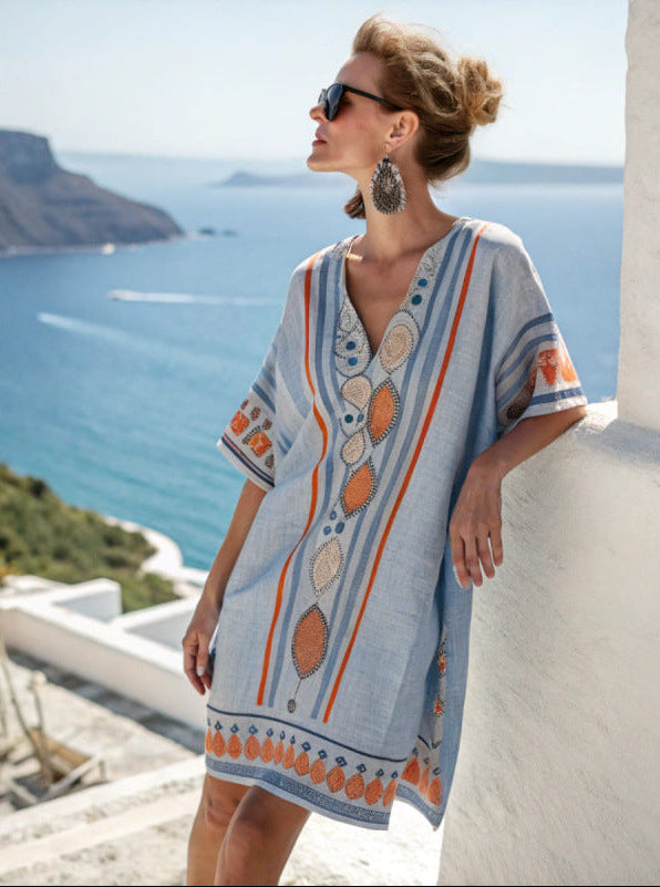 Women's V-Neck Dress | Beach, Resort, Summer