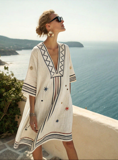 Women's V-Neck Dress | Beach, Resort, Summer