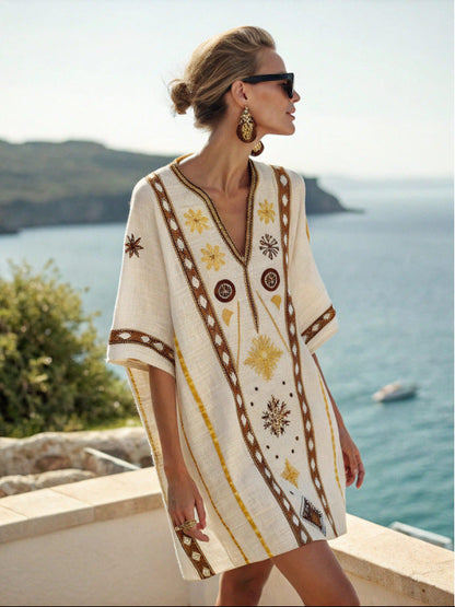 Women's V-Neck Dress | Beach, Resort, Summer