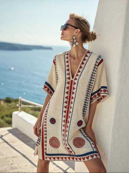 Women's V-Neck Dress | Beach, Resort, Summer