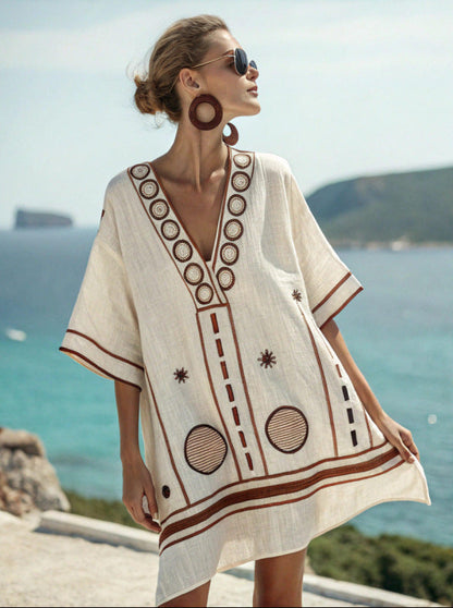 Women's V-Neck Dress | Beach, Resort, Summer