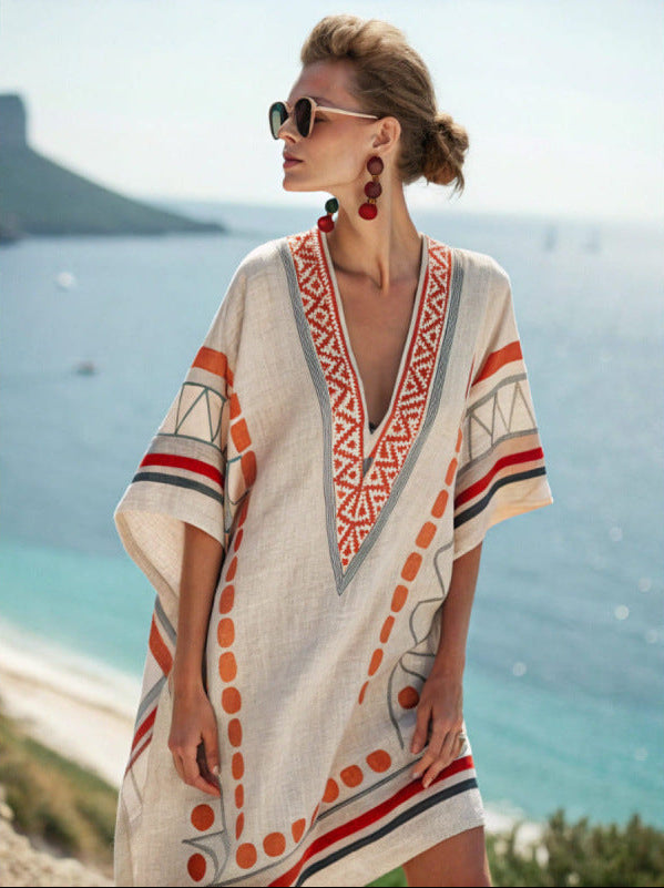 Women's V-Neck Dress | Beach, Resort, Summer