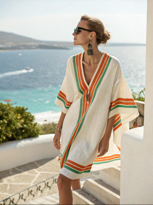 Women's V-Neck Dress | Beach, Resort, Summer