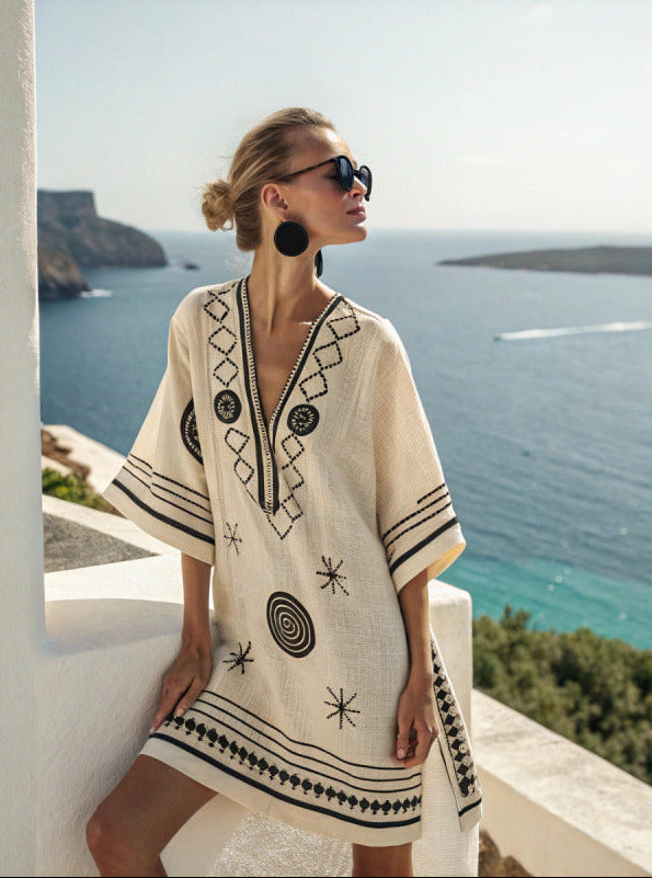 Women's V-Neck Dress | Beach, Resort, Summer