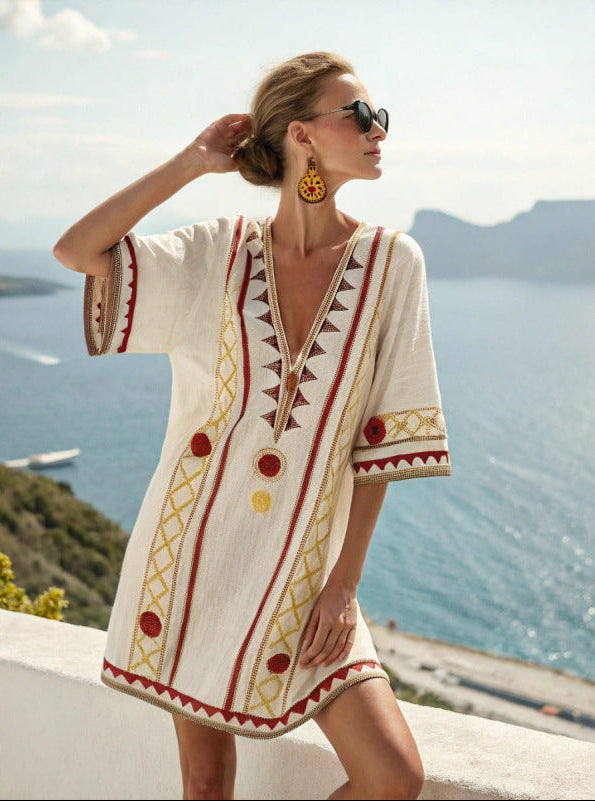 Women's V-Neck Dress | Beach, Resort, Summer
