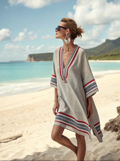 Women's V-Neck Dress | Beach, Resort, Summer