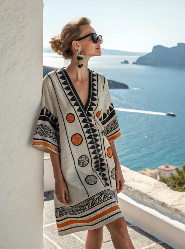 Women's V-Neck Dress | Beach, Resort, Summer