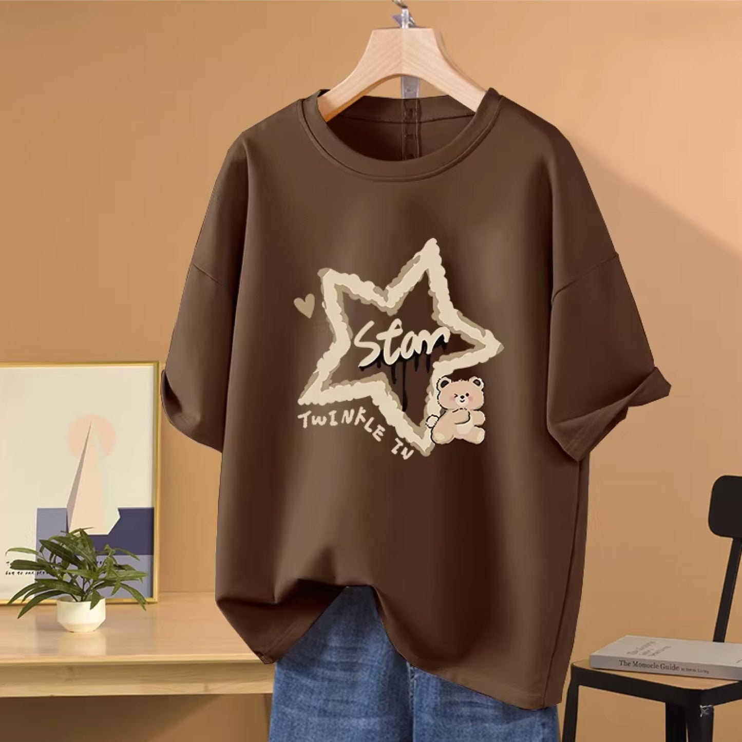 お腹の出た女性向け ポリエステル混紡 シンプルカジュアル トップス 女性用 ロングスリーブ フリーサイズ 細見え効果 落ち着いたデザイン