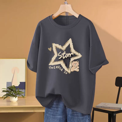 お腹の出た女性向け ポリエステル混紡 シンプルカジュアル トップス 女性用 ロングスリーブ フリーサイズ 細見え効果 落ち着いたデザイン