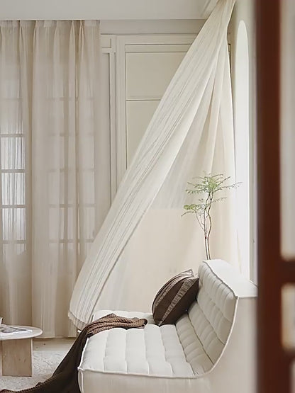 Striped Linen Curtain | French Vintage Style - Price per meter